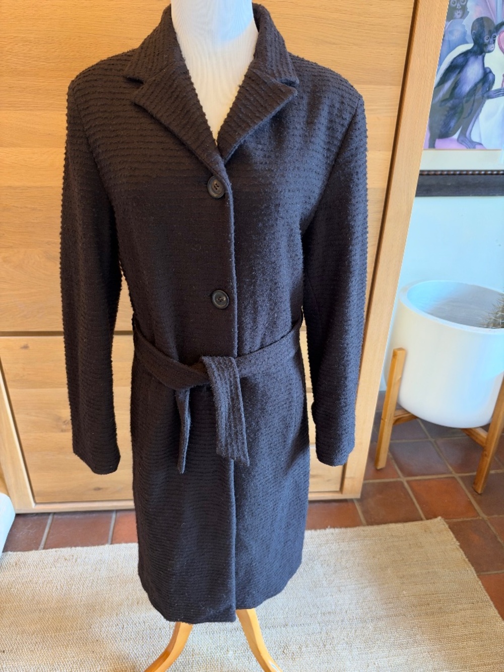 Vinatage PIAZZA SEMPIONE Chocolate Wool / Mohair Coat